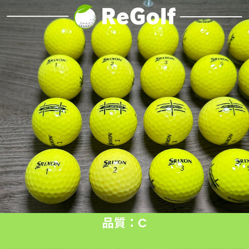 【中古】 ロストボール スリクソン ADスピード イエロー 年式混合 20球 Cランク ゴルフボール リゴルフ